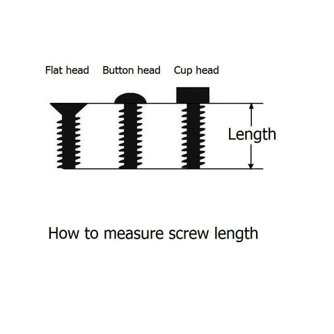 Four titanium 10-24 x 1.75 in socket cap screws with Allen hex drive