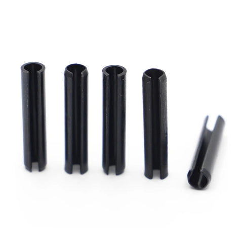 Heavy Duty Spring Dowel Roll Pin Set M1.5 Through M8 Carbon Steel Slotted Roll Pins Pack Of 200 on white background