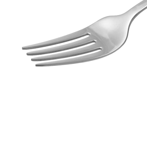 Stainless Steel Dinner Forks, Dishwasher Safe, Scalloped Edge, Well Balanced Weight, Silver Finish, Pack Of 12, Ideal For Home Dining
