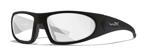 Romer 3 Sunglasses With Changeable Lenses ANSI Z87 Ballistic Rated Eye Protection for Shootin Fishin Bikin and Extreme Sports, black frames with clear lenses