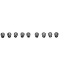 Nine spring collets from Morse Taper Drill Chuck Kit With Connecting Shaft And Carbon Steel Collet Chuck Pro Grade ER Wrench
