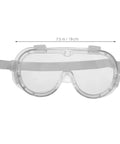Badass Protective Safety Goggles With Anti Fog Clarity And Scratch Resistant Lenses, clear polycarbonate, 7.5 in wide, for construction tasks.
