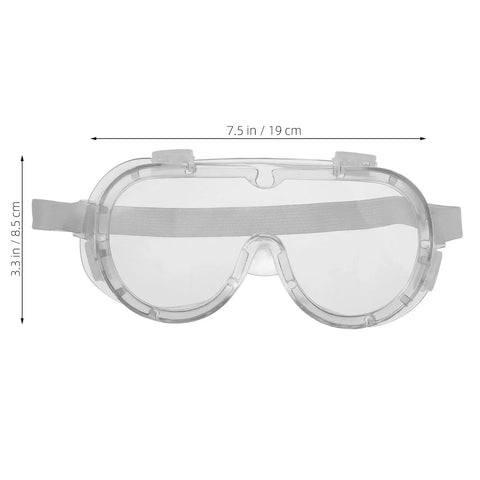 Tough As Nails Safety Goggles Featuring Antifog Coating And Impact Resistant Lenses, clear lens, 7.5 in size, designed for construction and garage work.