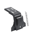 Heavy Duty Roof Rack Mount Brackets For SUVs And MPVs Gutter Clamp System, adjustable height 12-16 cm, alloy construction.