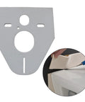 Kick Noise To The Curbs With This Heavy Duty Sound Insulation Pad For Toilet Bowl Connection Self Adhesive Eva Foam Anti Vibration Mat showing installation.