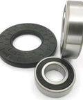 Premium Top Load Washing Machine Bearing And Seal Kit For He3T He4T He5T Units showing rubber seal and stainless steel bearings.
