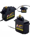 10 Servo Serial Bus Kit with Metal Gear Micro Servos showing SCS009 with 360 Degree Encoder for RC Helicopter and Arduino Projects