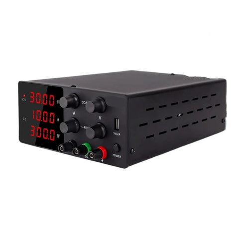 30V 10A Digital Display Adjustable DC Power Supply With Pro Grade Precision Voltage And Current Control For Aging Circuit Testing And Repair Tasks, Built In Overvoltage And Safety Protections For Sensitive Electronics, front view