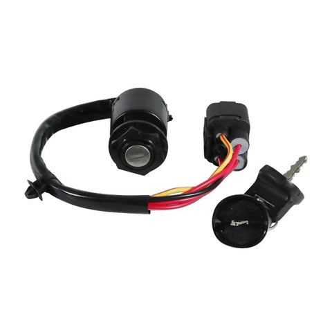 Heavy Duty Ignition Switch Lock Kit Fits Polaris Pioneer 500 Camo Sxs500m Sxs520m Secures Engine With Plug And Play Install black key switch and wiring