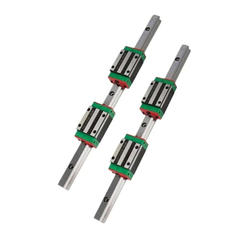 Smooth High Precision Linear Guide Rail Kit Featuring 2pcs HGR25 Rails And 4pcs HGH25ca Slider Blocks for CNC or 3D printers