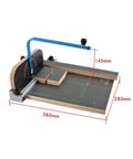Hot Wire Foam Cutter For Lightweight Sponges And Styrofoam, Adjustable Angle, 18W Power, Table Size 380x280mm, blue arm