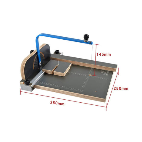 Hot Wire Foam Cutter For Lightweight Sponges And Styrofoam, Adjustable Angle, 18W Power, Table Size 380x280mm, blue arm