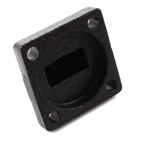 Heavy Duty Metal Cylinder Clevis Mounting Bracket Two Pack Beefy Black Finish with 14mm Pin Hole and 6mm Fixing Holes, Side View