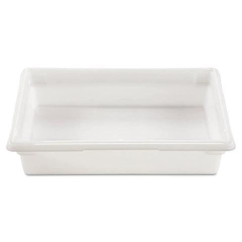 Pro-Grade Restaurant-Ready Food Storage Box 34 Quart 8.5 Gallon For Kitchen Cafeteria, BPA-Free White Polyethylene, Dishwasher Safe