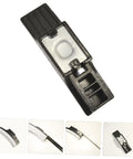 Four Pack Felt Brake Pads For Exercise Bikes shown from different angles and close-ups of mounting details