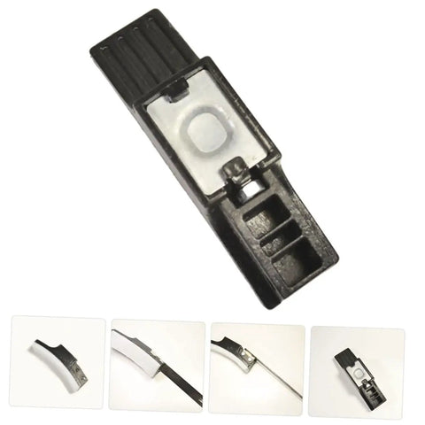 Four Pack Felt Brake Pads For Exercise Bikes shown from different angles and close-ups of mounting details