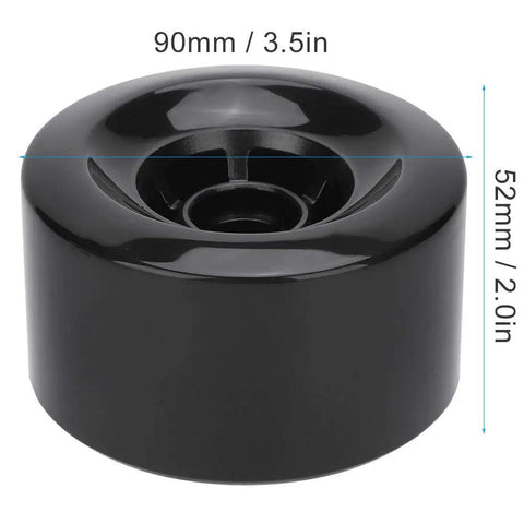 90Mm PU 80A Shockproof Wheel Set for DIY Electric Scooters and Skateboards, black wheel, 90mm diameter, 52mm width