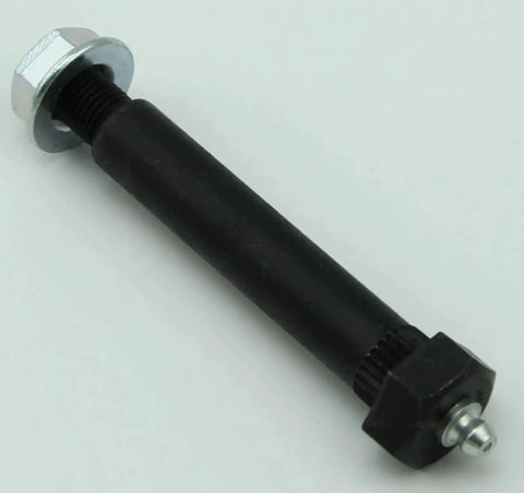 Heavy Duty Trailer Shackle Bolts With Grease Zerks And Lock Nuts 9/16 X 3 1/2 Inches 4 Pack, close-up view of bolt.