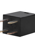 Close-up of 2 Pack 12V DC Automotive Relay Kit 20A SPST 4 Pin High Temp 125C showing 4-pin configuration.