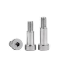 Heavy Duty 304 Stainless Steel Shoulder Bolt 12Mm Shaft 140Mm Length M10 Thread 6Mm Allen Hex Drive in multiple angles.