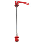 Red Quick Release Bike Skewers Set 2 Pack Front 15cm And Rear 18.5cm Aluminum Alloy Axles With M5x0.8 Thread Easy On Off Levers For MTB