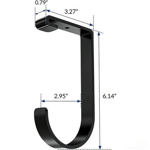Heavy Duty Bike Hooks Set For Garage Storage Ceiling And Wall Mounts Holds Up To 50 Lbs Each 6 Pack Black