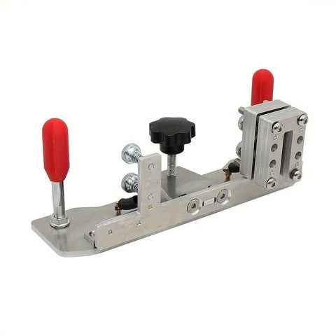 Top Shelf Heavy Duty Belt Grinder Knife Jig With Ridiculously Precise Angle Guides And Built Tough Stainless Steel Base for easy knife sharpening.
