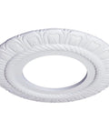 Claremont Ceiling Medallion Nine Inch Outer Diameter, Inner Opening Four and a Half Inches, One Half Inch Projection, Lightweight Primed Finish