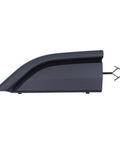 Front Bumper Tow Hook Cover for Ford Explorer 2020 2021 2022 2023 Black Replacement Tow Eye Cap side view