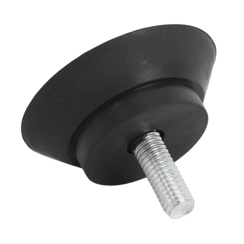 Close-up of a single rubber foot with screw mount, part of a 4 Pack Rubber Feet With Screw Mount Anti Slip Suction Cup Grips For Furniture And Gym Equipment