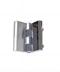 Stainless Steel Corner Door Hinge, Beefy Heavy Duty 60x60mm For Cabinets And Furniture, 1 Piece With Embedded Screw Fix