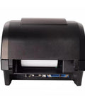 Heavy Duty Thermal Transfer Ribbon Printer With 104 Mm Wide Format Plug And Play Usb Port For Rip Through Label Work rear view with USB port.