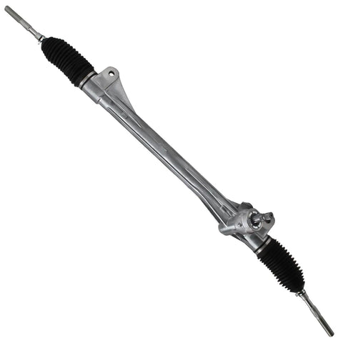 Heavy Duty Electric Assist Steering Rack And Pinion For 2006 2014 Toyota Rav4, shown from a side angle with rubber boots.
