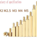 Gold Brass M4 Hex Standoff Spacers 41mm Total Length Male to Female Threaded Pillars Pack of 15 for Drones Quadcopters PCBs and Computer Projects for Hobbyist RC Drones Hobby Electronics and Maker Projects, M4 size
