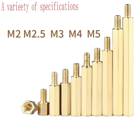Gold Brass M4 Hex Standoff Spacers 41mm Total Length Male to Female Threaded Pillars Pack of 15 for Drones Quadcopters PCBs and Computer Projects for Hobbyist RC Drones Hobby Electronics and Maker Projects, M4 size