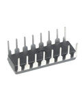 L293 L293D Four Channel Motor Driver IC for Arduino DIY, DIP16 chip for stepper and DC motors, 4.5V to 36V pack of 10, angled view.