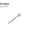 5mm X 35mm Cotter Pins Pack For Machinery, 304 Stainless Steel Hairpin Fasteners, Durable Silver 15 Pack