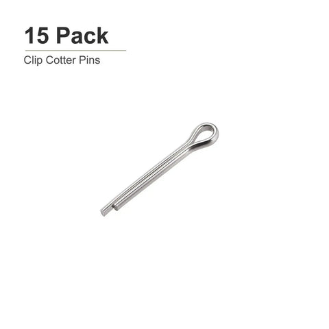 5mm X 35mm Cotter Pins Pack For Machinery, 304 Stainless Steel Hairpin Fasteners, Durable Silver 15 Pack
