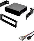 Dash Pocket Kit and Wiring Harness for Installing an Aftermarket Single Din Radio in Ford Mustang 1994 1995 1996 1997 1998 1999 2000 with Underdash Pocket for a Clean Finish and No Fuss Easy Straightforward Install