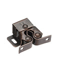 Super Cool 20 Pc Double Roller Ball Cabinet Latches With Easy Grip Copper Finish For Kitchen Cupdoors And Wardrobe Storage Locking, detailed view of a copper roller ball latch.