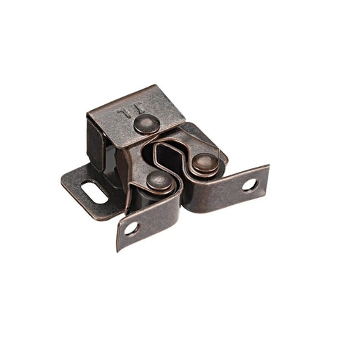Super Cool 20 Pc Double Roller Ball Cabinet Latches With Easy Grip Copper Finish For Kitchen Cupdoors And Wardrobe Storage Locking, detailed view of a copper roller ball latch.