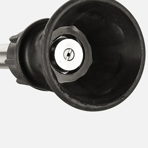 Close-up of a Two Pack 25 Degree Surface Cleaner Tips Orifice 1.5 1 Quarter Inch NPT Male Fitting Stainless Steel 304 nozzle