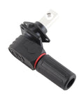 Solid Snag M8 Battery Connector Pair For EV Storage With Two Hundred Amp Surge Guard, angled view of durable nylon plug.