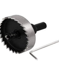 50mm Hole Saw Cutter Kit With 6mm Twist Drill Bit HSS Spring Loaded Design, 69mm Overall Length, plus hex wrench