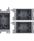 Remodel Box 1 Gang Old Work Electrical Box 14 Cu In Cut In Grey Plastic Junction Box For Switches ETL Listed Fire Rated 2 Hours Protection Packs Of 3, grey plastic boxes