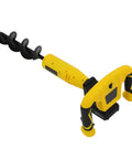 Cordless Post Hole Digger 350W Electric Auger Drill With 550 RPM Speed And 7 Newton Meters Torque, Manganese Steel Bit, Yellow Black