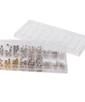 Metal Watch Crown Tube Stem Set 10 Pcs For ETA 2824 2836 Movements Pro Watch Repair Kit in clear storage case