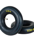 Heavy Duty Inner Tube 2 Pack With TR87 Bent Valve For 13x5-6 Tires Fits 13x5.00-6 13x5-6 13x5x6 And 5.00-6 two tubes side view