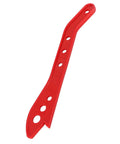 Safety Push Block And Push Stick For Table Saws And Routers, red ABS-bodied tool with holes, angled view