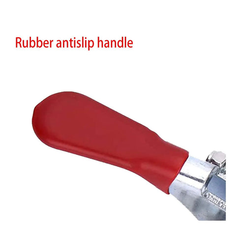 U Bolt Toggle Latch Clamp 360 Lbs Holding Power Heavy Duty Adjustable Small Latch Hardware, red rubber antislip handle